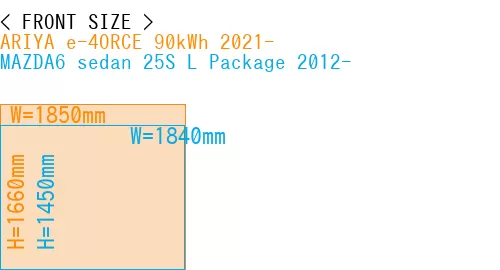 #ARIYA e-4ORCE 90kWh 2021- + MAZDA6 sedan 25S 
L Package 2012-